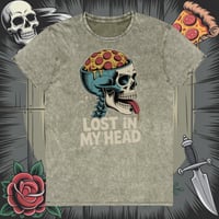 Image 3 of Lost In My Head Vintage Wash Denim Tee