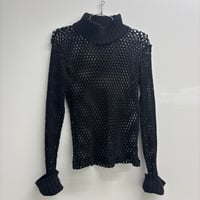 Image 1 of fishnet turtleneck 