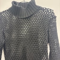 Image 3 of fishnet turtleneck 