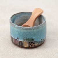 Image 4 of Green Flowers Condiment Set
