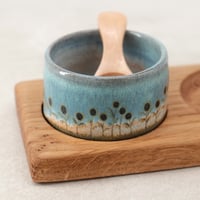 Image 7 of Green Flowers Condiment Set