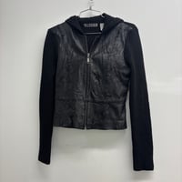 Image 1 of 00s leather & knit jacket