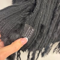 Image 2 of rabbit fur trim vest