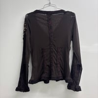 Image 4 of shirt passion knit+mesh 