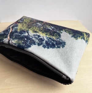 Image of Scots pine, wash bag, make-up, travel zipper pouch