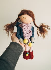 Image 1 of Marnie - Wool Filled Sculpted Sock Waldorf Inspired Doll
