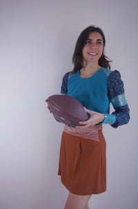 Image 4 of CLEM --- Jupe en velours caramel.