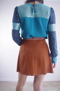 Image 3 of CLEM --- Jupe en velours caramel.