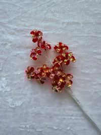 Flower Spray Red / Gold