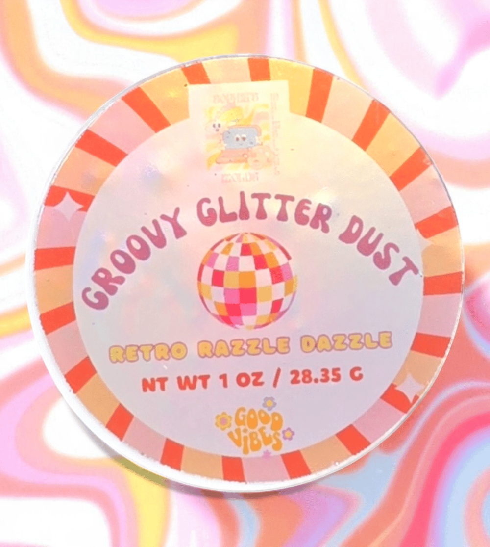 Image of Glitter Dust|DIY Glitter|UltraFine Glitter Dust|Retro Razzle Dazzle|Rose Gold Glitter|Groovy Glitter