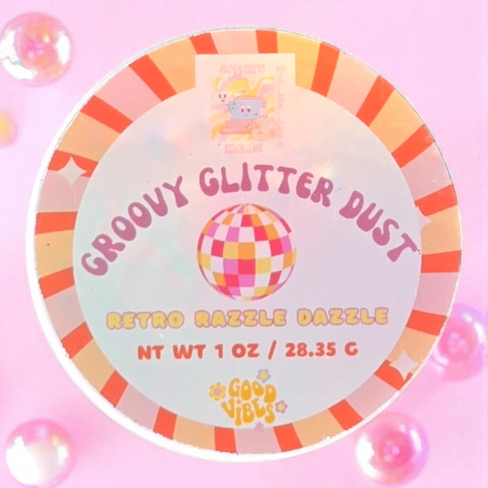 Image of Glitter Dust|DIY Glitter|UltraFine Glitter Dust|Retro Razzle Dazzle|Rose Gold Glitter|Groovy Glitter