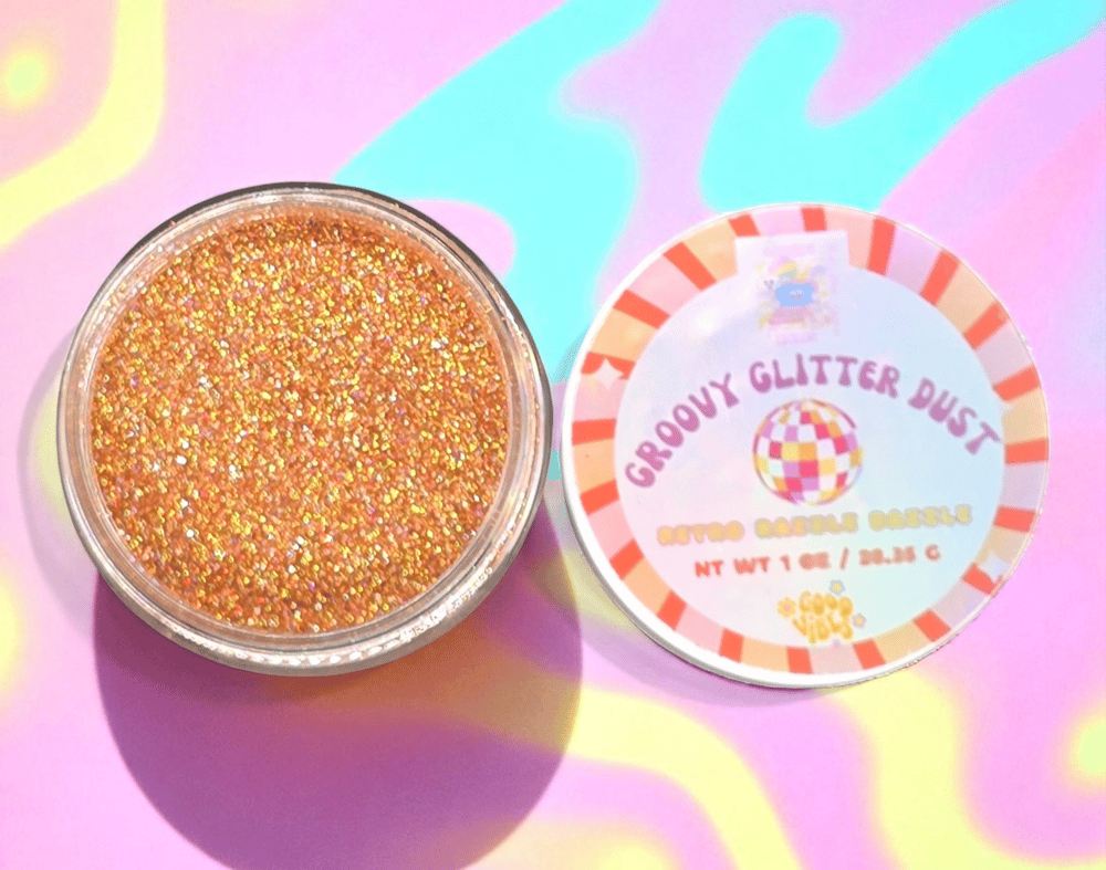 Image of Glitter Dust|DIY Glitter|UltraFine Glitter Dust|Retro Razzle Dazzle|Rose Gold Glitter|Groovy Glitter