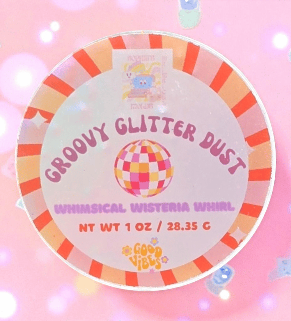 Image of Glitter Dust|DIY Glitter|UltraFineGlitter Dust|WhimsicalWisteriaWhirl|Purple Glitter|Groovy Glitter