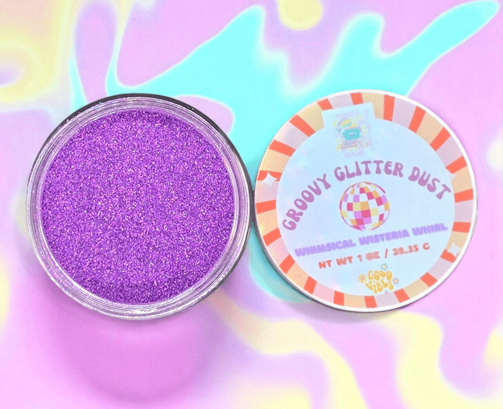 Image of Glitter Dust|DIY Glitter|UltraFineGlitter Dust|WhimsicalWisteriaWhirl|Purple Glitter|Groovy Glitter