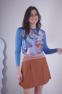 Image 4 of BLUE MONDAY --- Top en velours imprimé