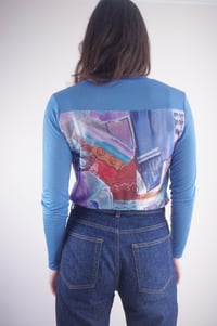 Image 5 of BLUE MONDAY --- Top en velours imprimé