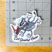 Image 2 of Cat Scratch Fever Vinyl Sticker
