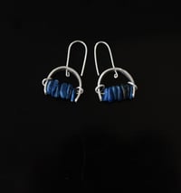 Image 3 of Tranquil Blue Kyanite Silver Earrings