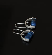 Image 1 of Tranquil Blue Kyanite Silver Earrings