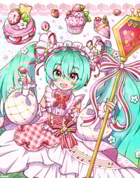 15th Anniversary Hatsune Miku (Strawberry) Print