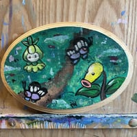 Image 1 of Bellsprout, Butterfree and Petilil Painting 