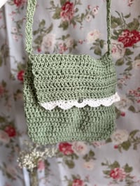 Image 1 of Crochet purse with button