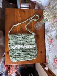 Image 2 of Crochet purse with button