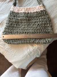 Image 2 of Crochet purse: Sage Green