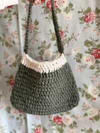 Image 4 of Crochet purse: Sage Green