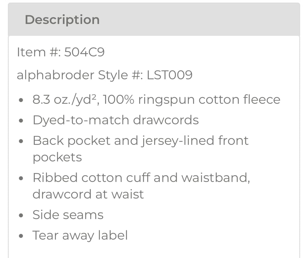 Image of Stega sweatpants 