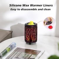 Image 1 of Electric Burner - Forest Trees with silicone dish