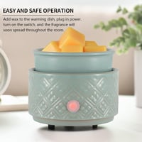 Image 3 of Electric Burner - Green Ceramic 