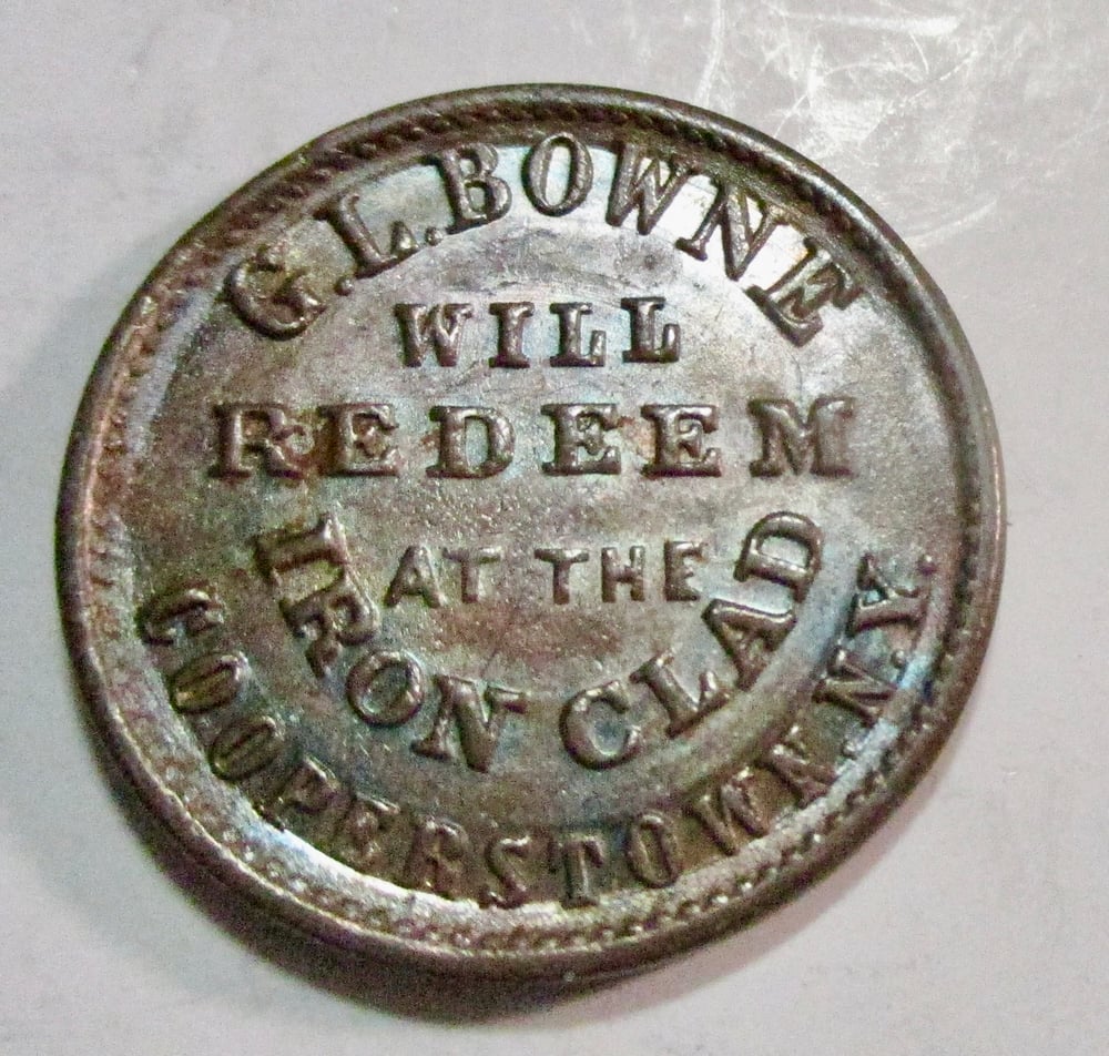 #217-CIVIL WAR SALE: HIGH GRADE, LIGHT RAINBOW TONED CIVIL WAR TOKEN
