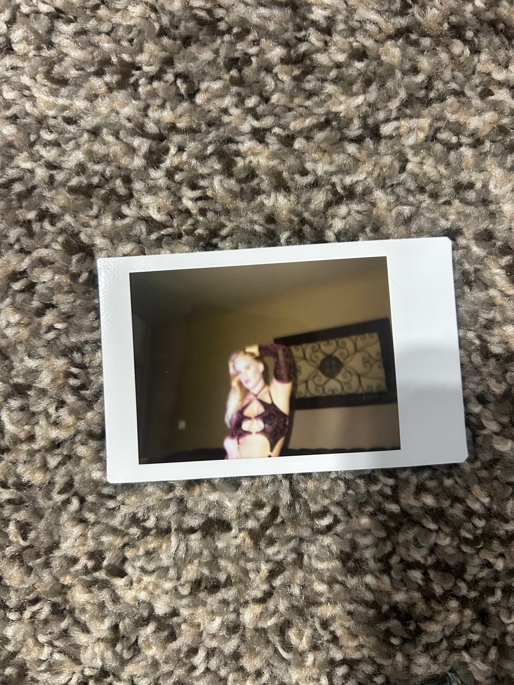 Image of ONE OF A KIND POLAROID - Purple Posed