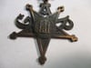 #216-CIVIL WAR SALE:  ORNATE 3-PIECE METAL BADGE  