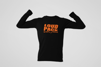 Image 1 of LPTNK Long Sleeve Shirt (Black/Orange)