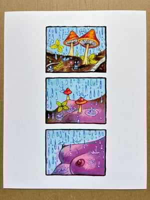 Image of Mush Growing Laserprint 8”x10”