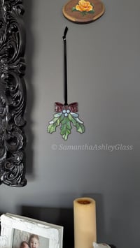 Image 3 of Holly Suncatcher - Red & Green 2