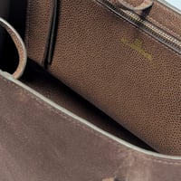 Image 5 of ZOEY  TOTE - BROWN SUEDE