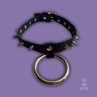 Image 1 of SMALL SPIKE SLK CHOKER