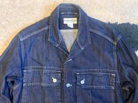 Image 2 of Sassafras Japan indigo dyed multipocket denim jacket, size M