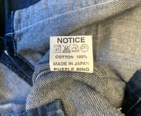 Image 10 of Sassafras Japan indigo dyed multipocket denim jacket, size M