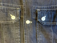 Image 5 of Sassafras Japan indigo dyed multipocket denim jacket, size M