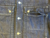 Image 7 of Sassafras Japan indigo dyed multipocket denim jacket, size M