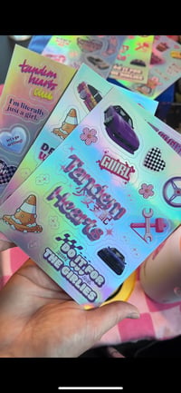 Image 1 of Holographic 3-page sticker pack