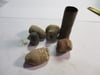 #211-CIVIL WAR SALE: GROUP OF 6  FIRED/DROPPED BULLETS & ONE SHELL CASING
