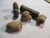 #211-CIVIL WAR SALE: GROUP OF 6  FIRED/DROPPED BULLETS & ONE SHELL CASING