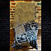 Image 1 of New Orleans Saints Leopard Rag Quilt 