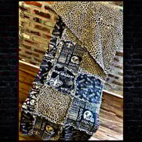 Image 3 of New Orleans Saints Leopard Rag Quilt 