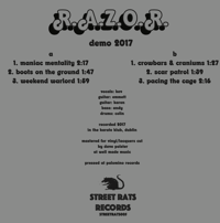 Image 2 of R.A.Z.O.R. - Demo 2017 7" STREETRATS005